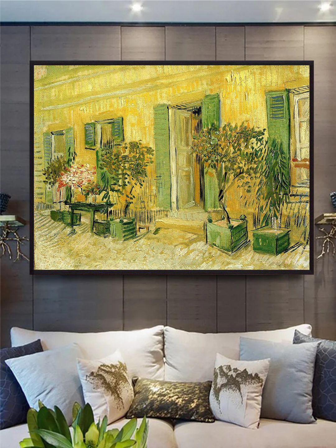 "Restaurant At Asnieres By Van Gogh Wall Painting''
