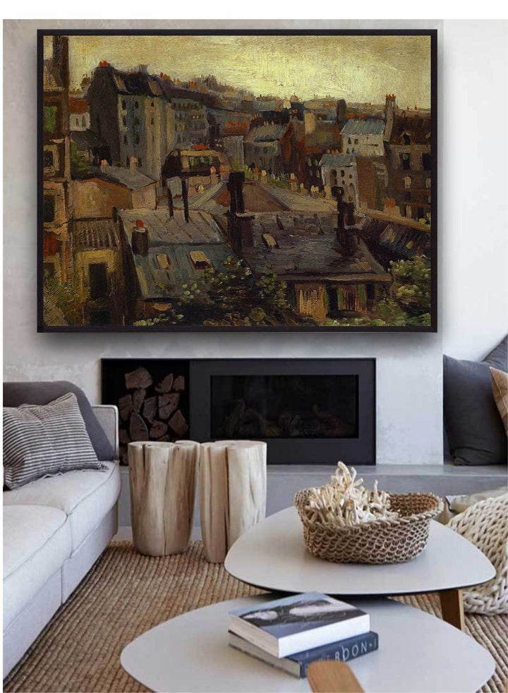 "Roofs In Paris By Van Gogh Wall Art''
