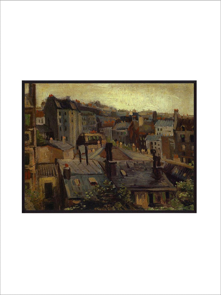 "Roofs In Paris By Van Gogh Wall Art''