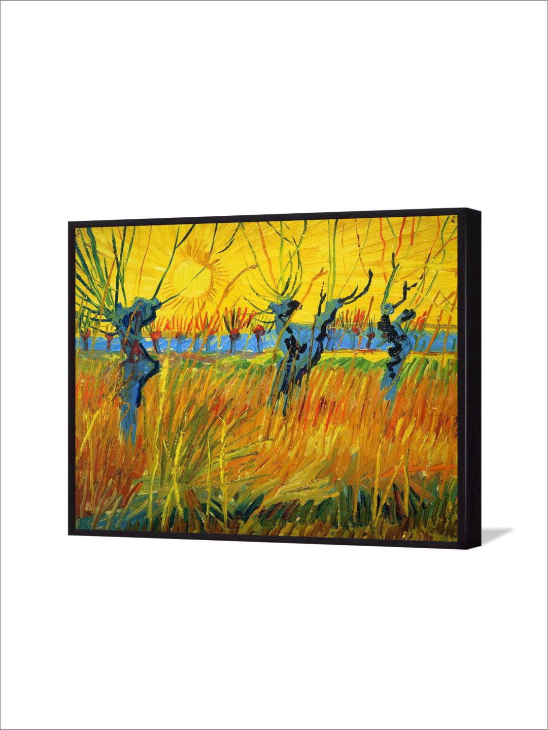 "Willows At Sunset By Van Gogh Wall Painting''