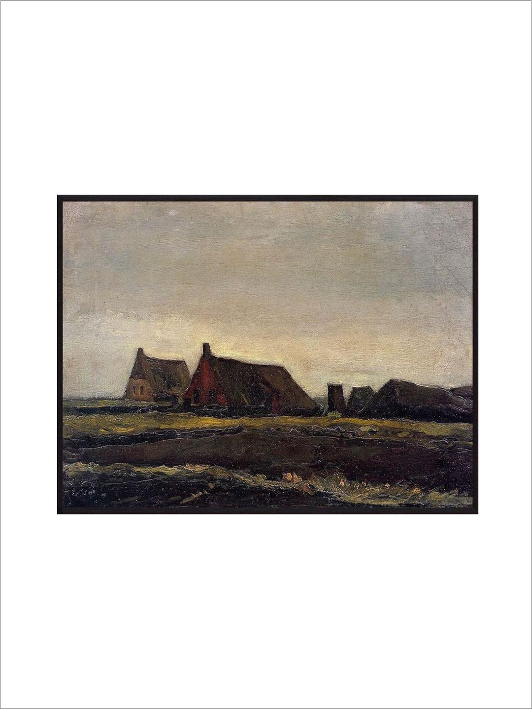 "Farmhouse Near Hoogeveen By Van Gogh Painting''