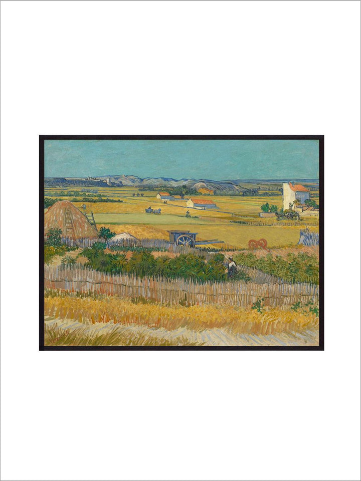 "Harvest At La Crau And Montmajour By Van Gogh Wall Painting''