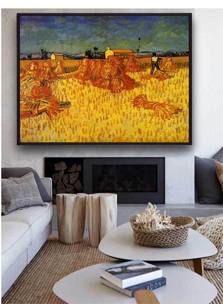 "Yellow & Red Harvest In Provence By Van Gogh Painting ''