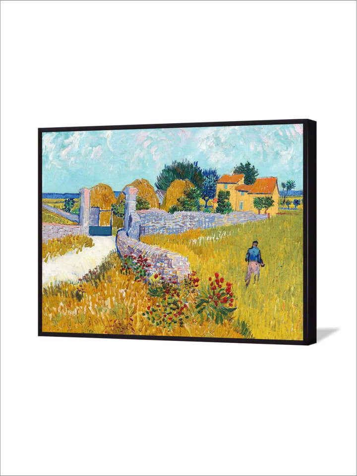 "Farmhouse in Provence By Van Gogh Framed Wall Painting''