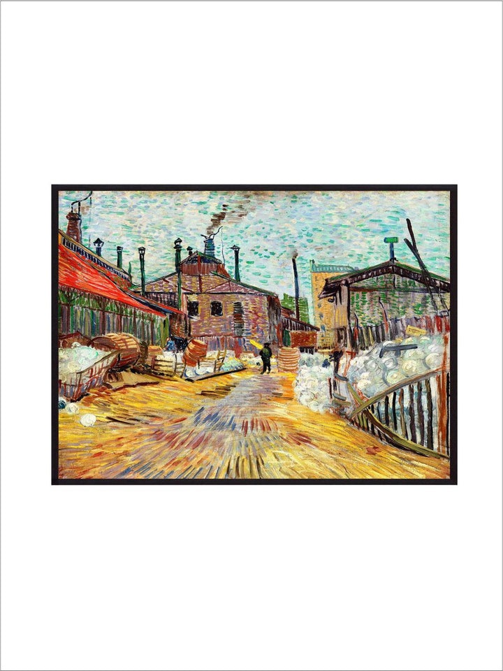 "The Factory (1887) By Van Gogh Framed Wall Art''