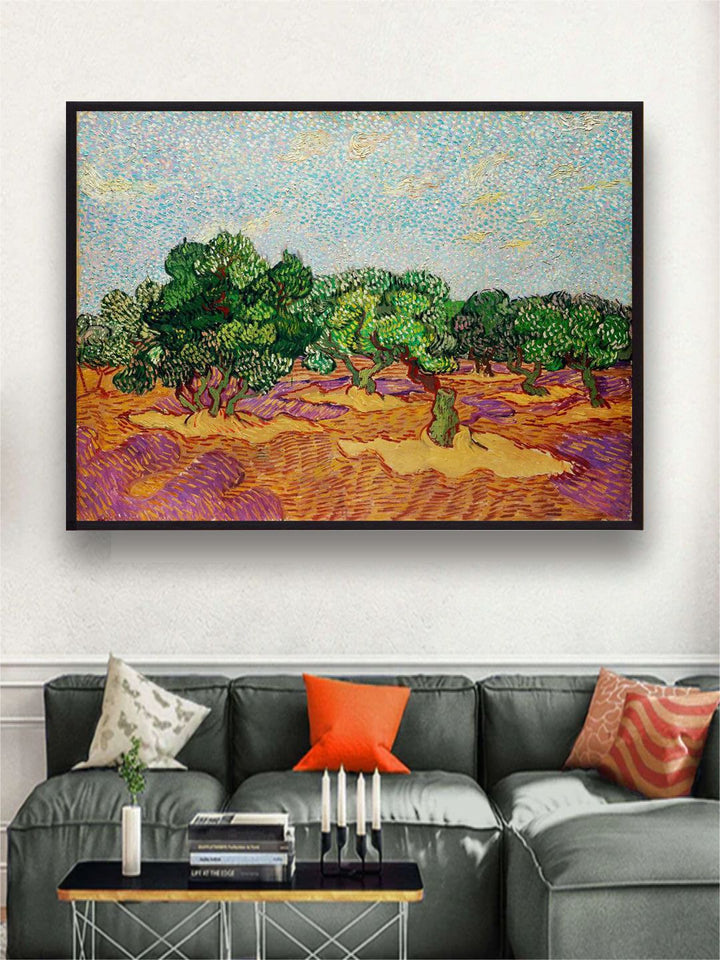 "Olive Trees By Van Gogh Framed Wall Painting''