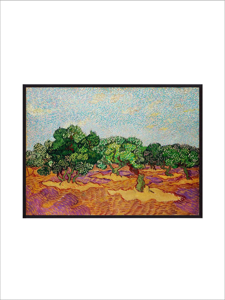 "Olive Trees By Van Gogh Framed Wall Painting''