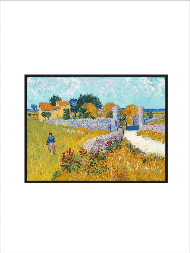 "Farmhouse in Provence By Van Gogh Framed Wall Art''