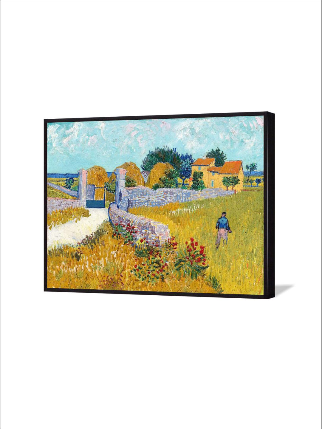 "Farmhouse in Provence By Van Gogh Framed Wall Art''