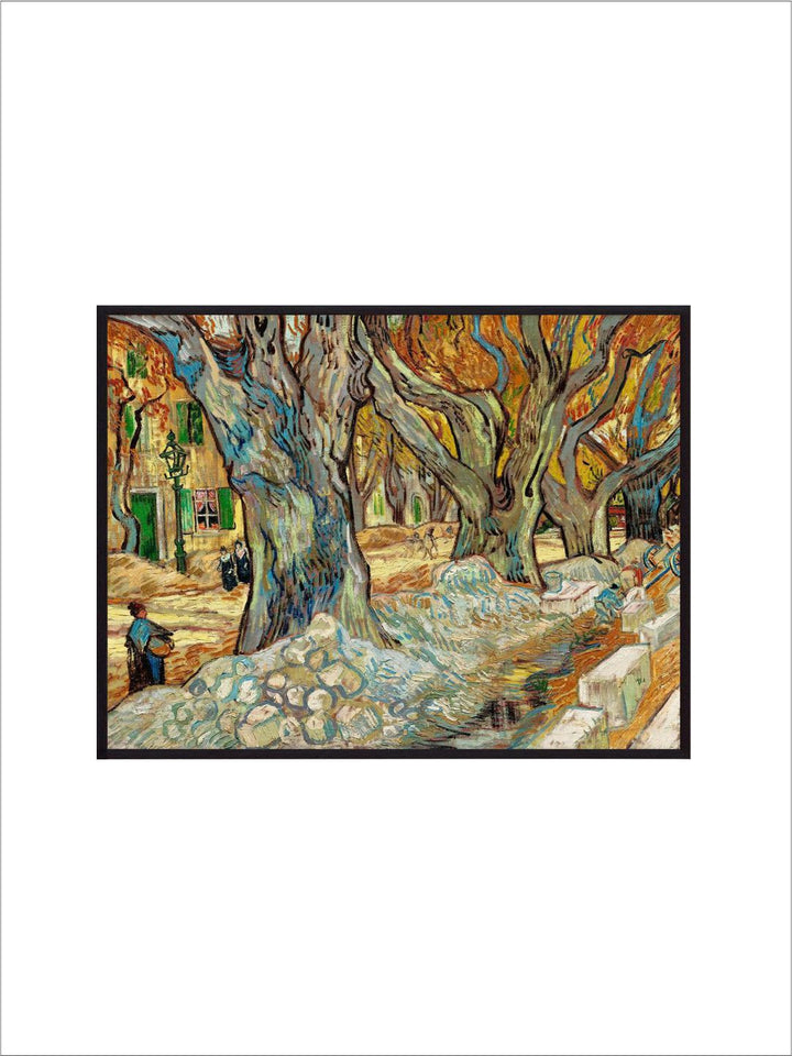 "The Large Plane Trees By Van Gogh Framed Wall Painting''