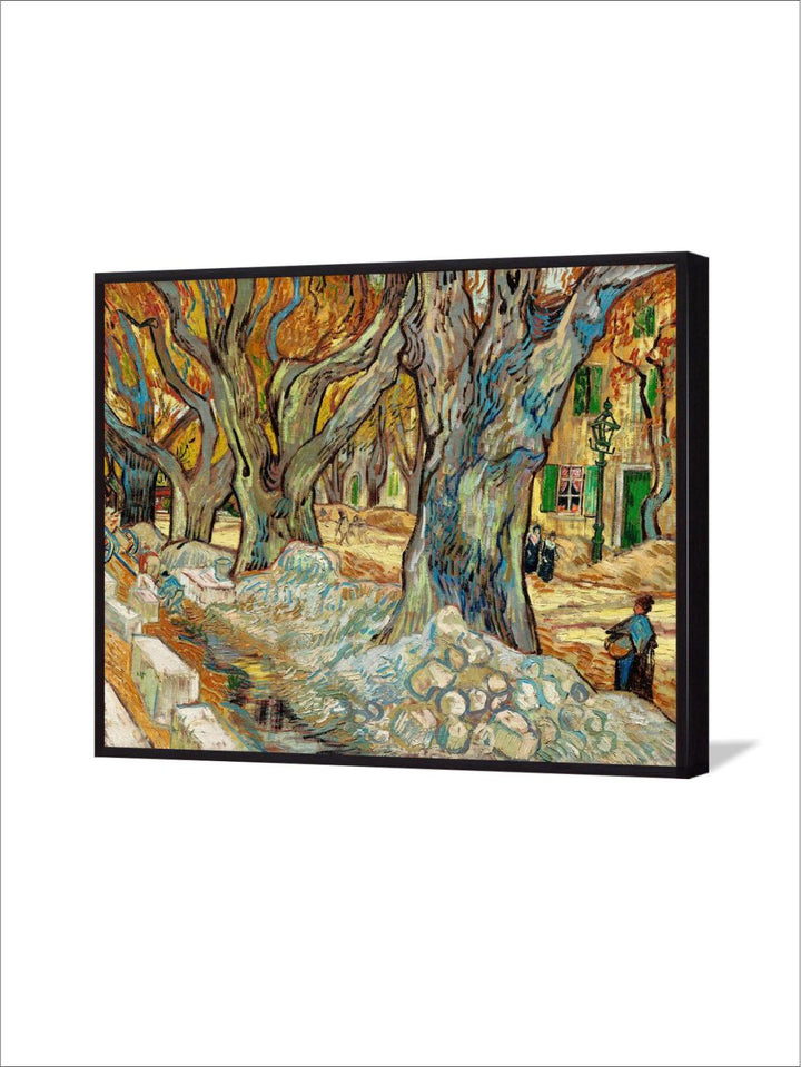 "The Large Plane Trees By Van Gogh Framed Wall Painting''