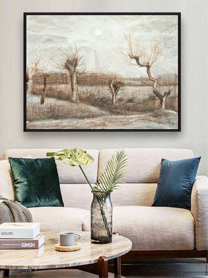 "Tetards (Pollards) By Van Gogh Painting''