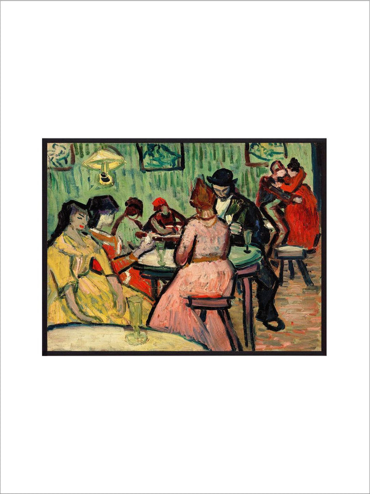 "Green & Red The Brothel (Le Lupanar) By Van Gogh Framed Painting''