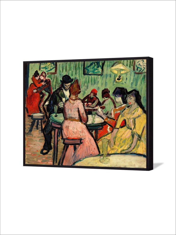 "Green & Red The Brothel (Le Lupanar) By Van Gogh Framed Painting''
