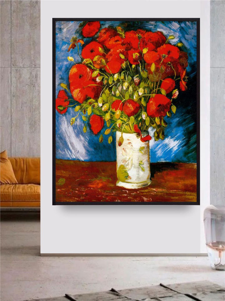 "Floral Abstract Framed Wall Art "