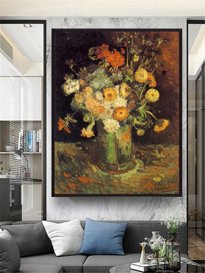 "Green Abstract Framed Wall Art "