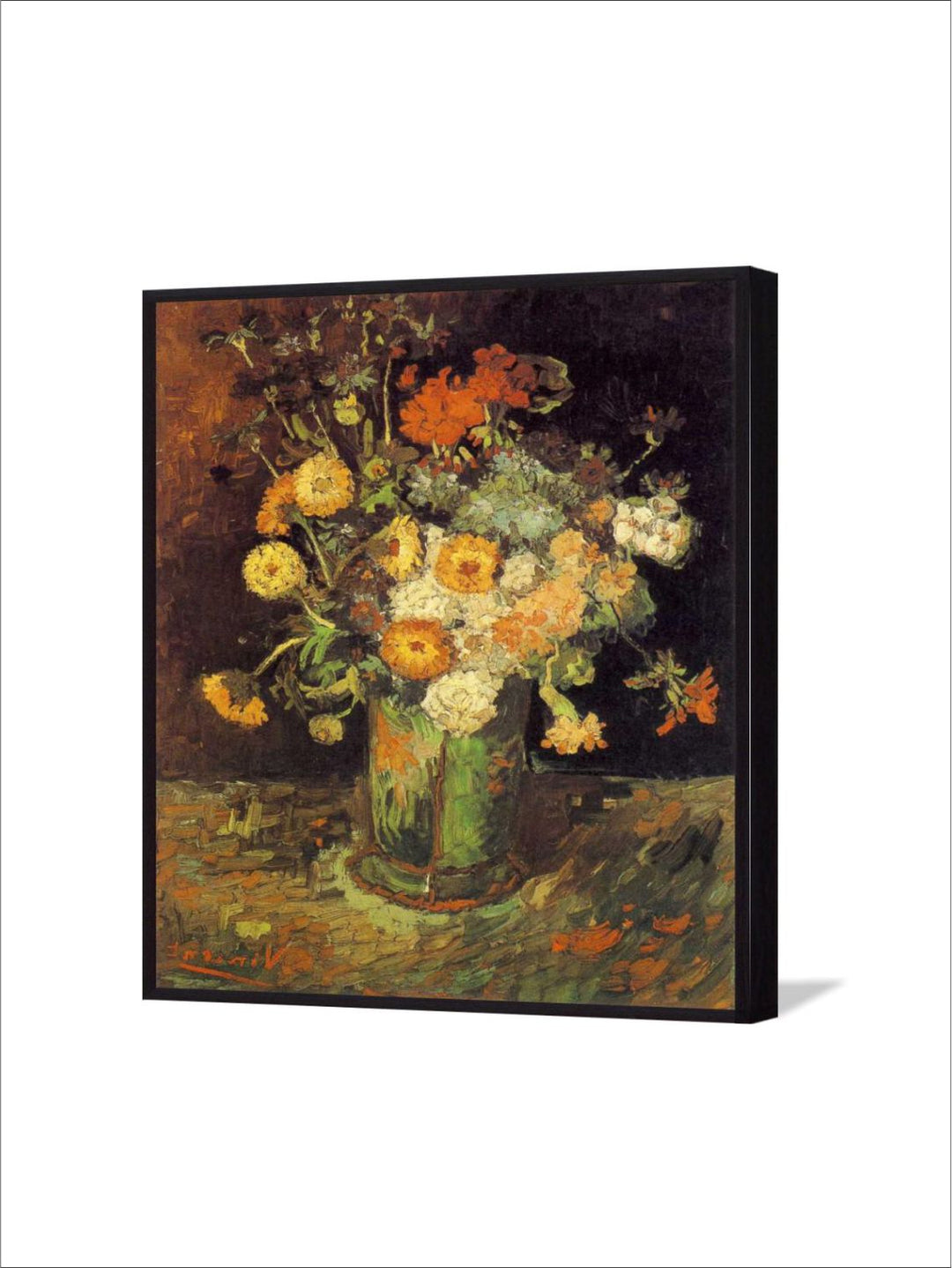 "Green Abstract Framed Wall Art "