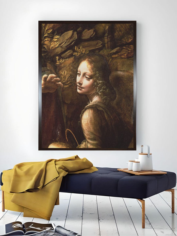 "Brown The Virgin Of The Rocks Painting Wall Art''