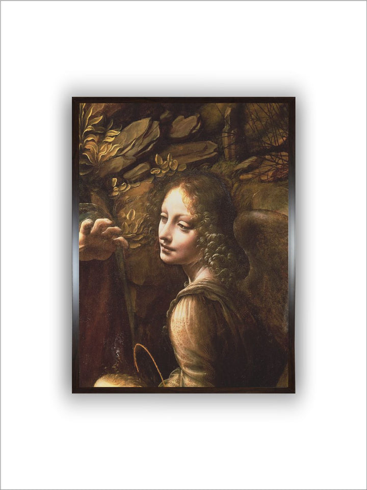 "Brown The Virgin Of The Rocks Painting Wall Art''