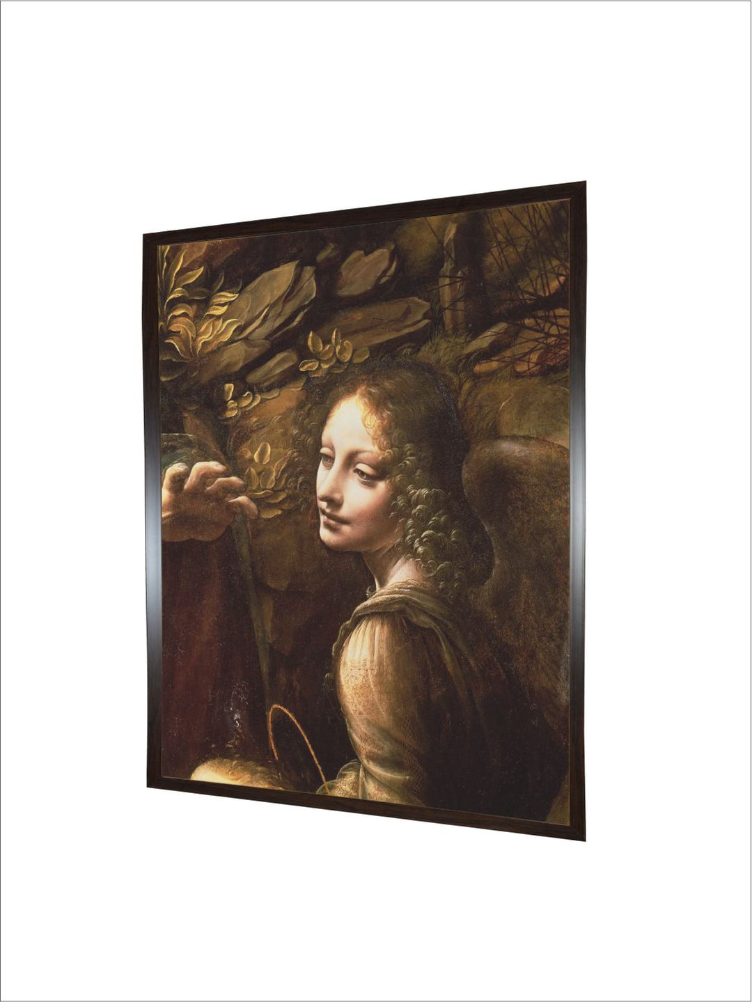 "Brown The Virgin Of The Rocks Painting Wall Art''