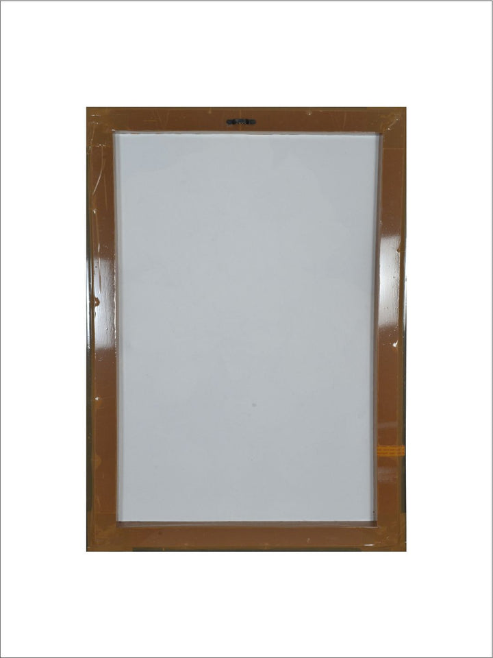 "Black & Beige Abstract Wooden St. John Painting Wall Art With Frame''