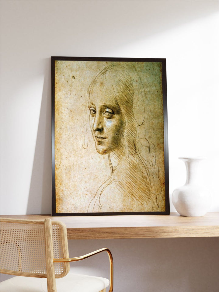 "Beige Angel Detail Canvas Painting Wall Art''