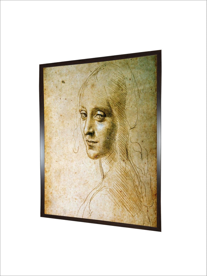 "Beige Angel Detail Canvas Painting Wall Art''