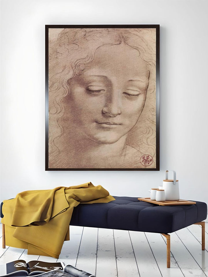 "Beige Testa Di Giovinetta Painting Wall Art''