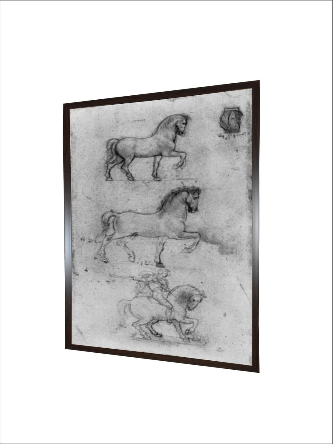 "Grey & Black Monument Painting Wall Art''