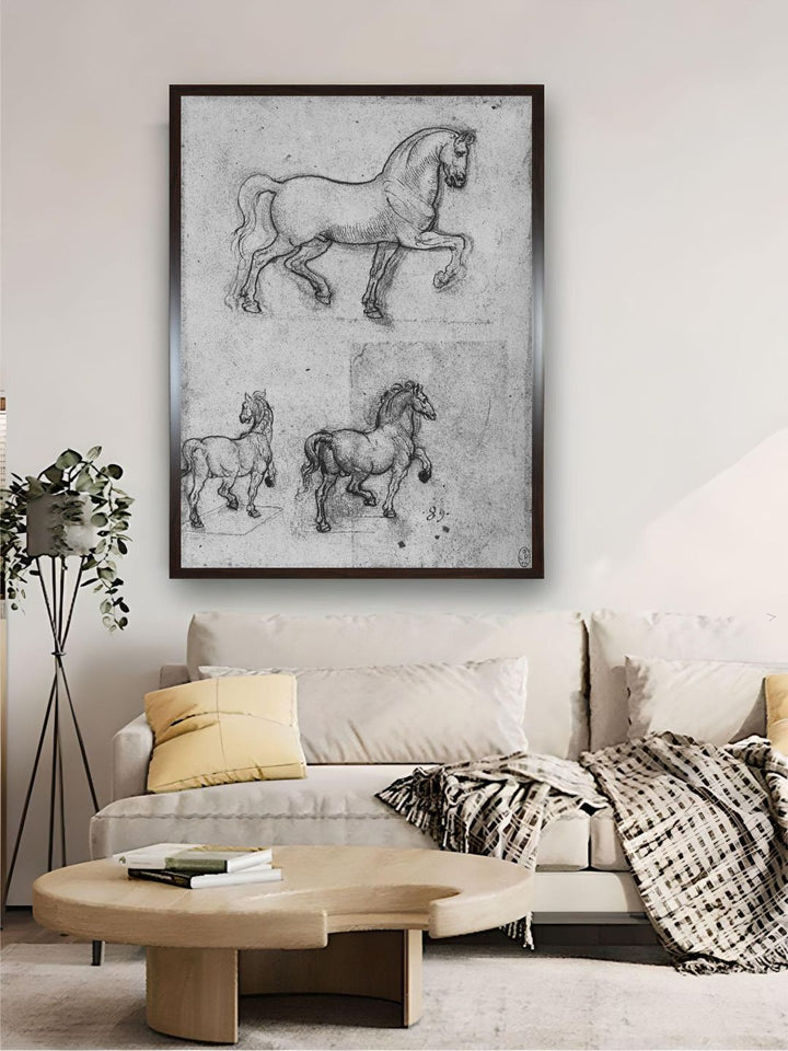 "Grey & Black Birds & Animals Canvas Painting Wall Art''