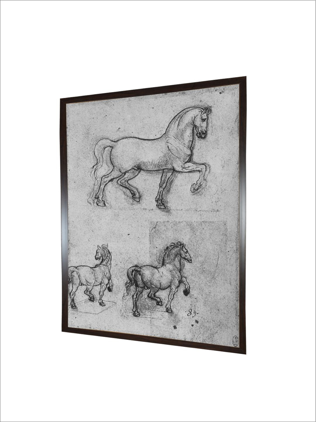 "Grey & Black Birds & Animals Canvas Painting Wall Art''