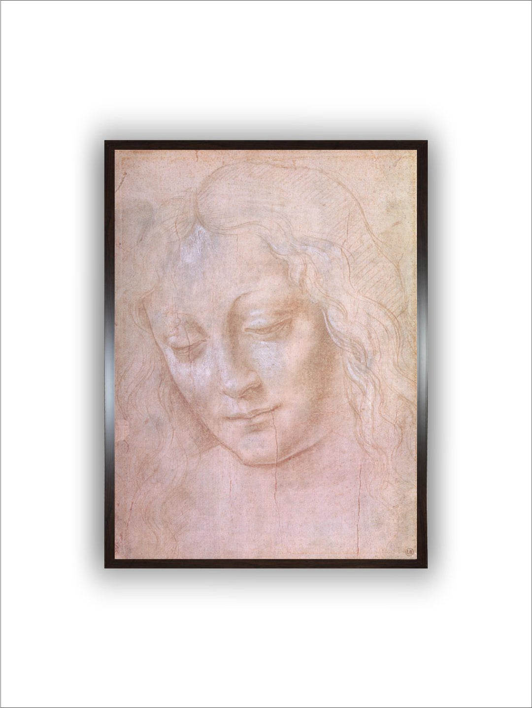 "Pink Head Of A Woman Canvas Painting Wall Art''