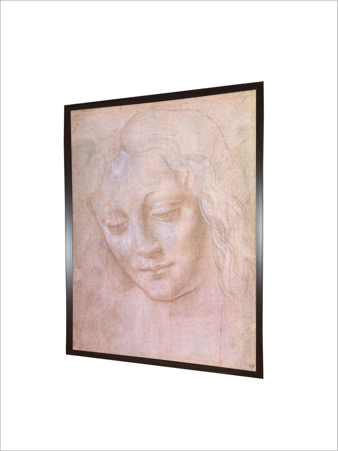"Pink Head Of A Woman Canvas Painting Wall Art''
