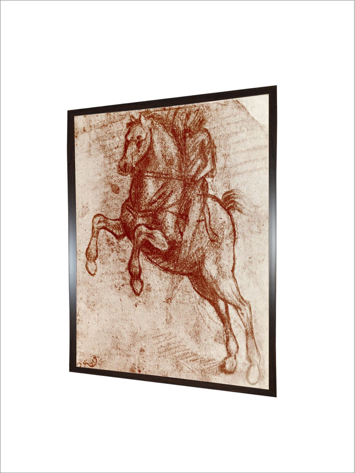 "Beige & Brown Study Of A Knight Painting Wall Art''