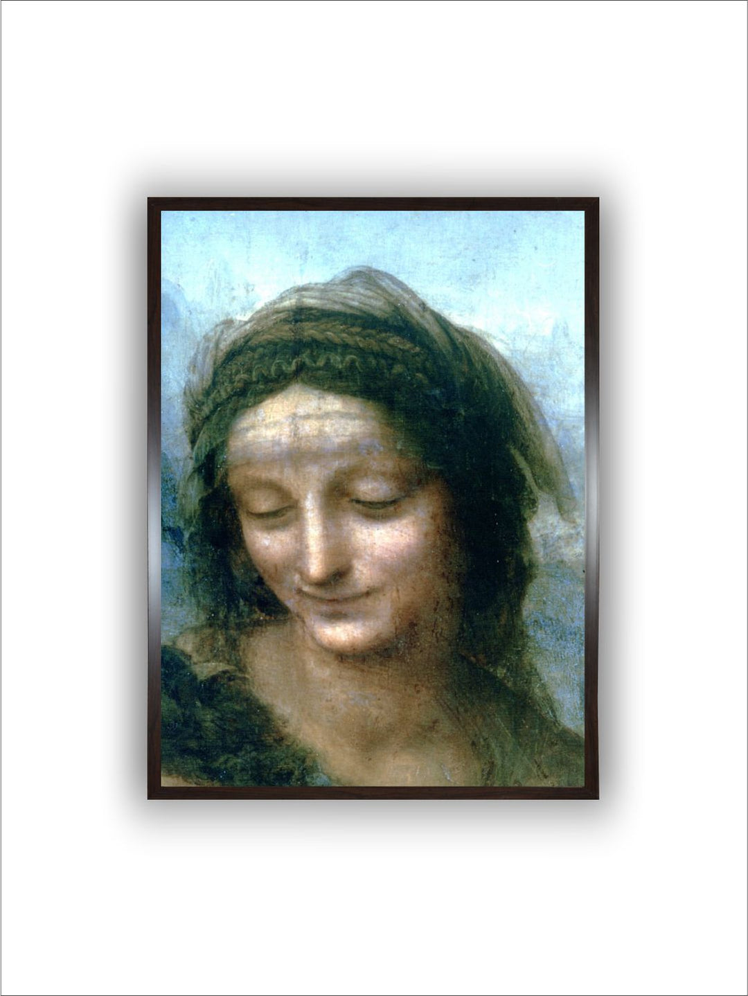 "Green & Blue St Anne Canvas Painting Wall Art''