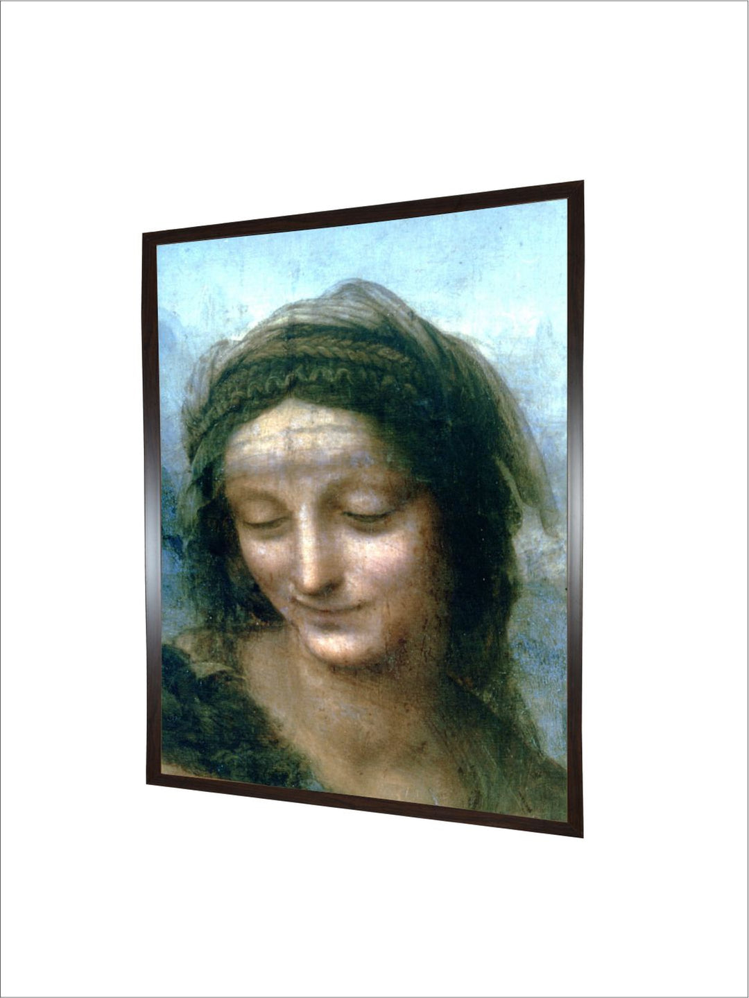 "Green & Blue St Anne Canvas Painting Wall Art''