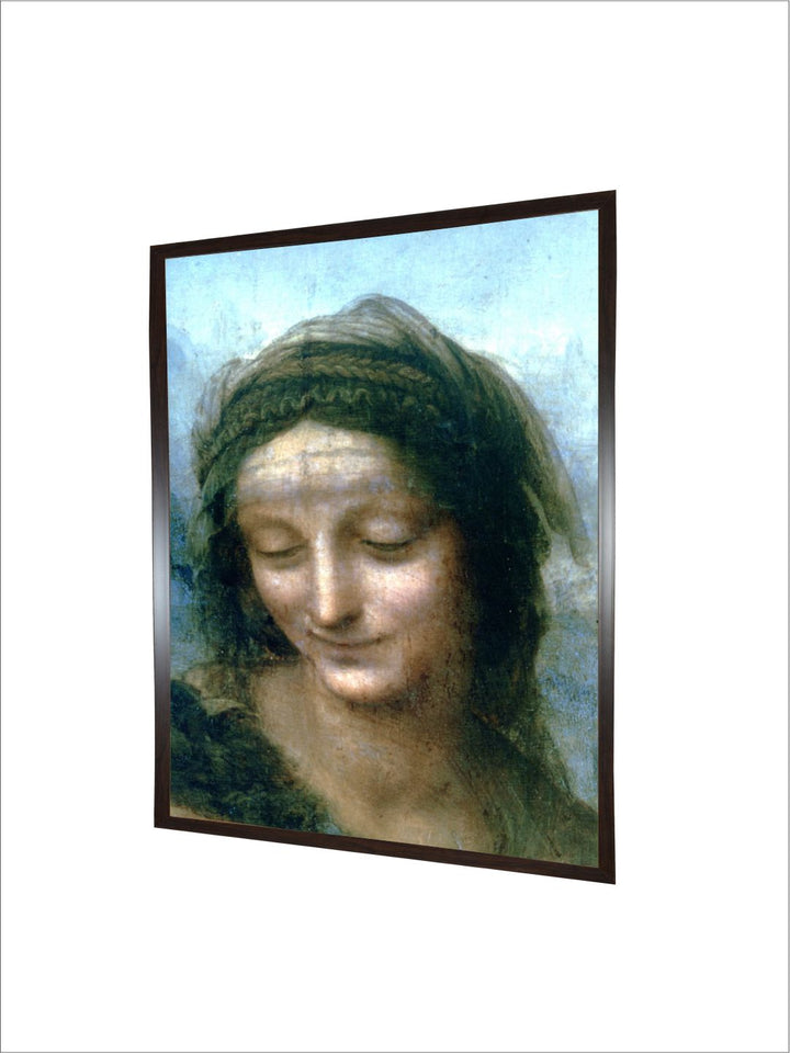 "Green & Blue St Anne Canvas Painting Wall Art''
