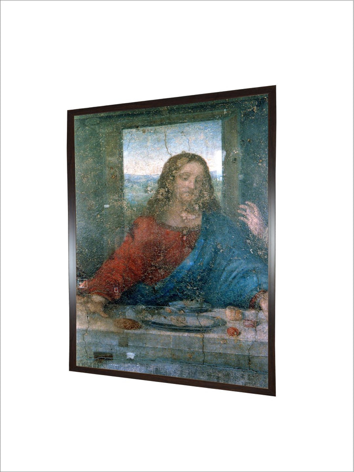 "Blue Wooden The Last Supper Painting Wall Art''