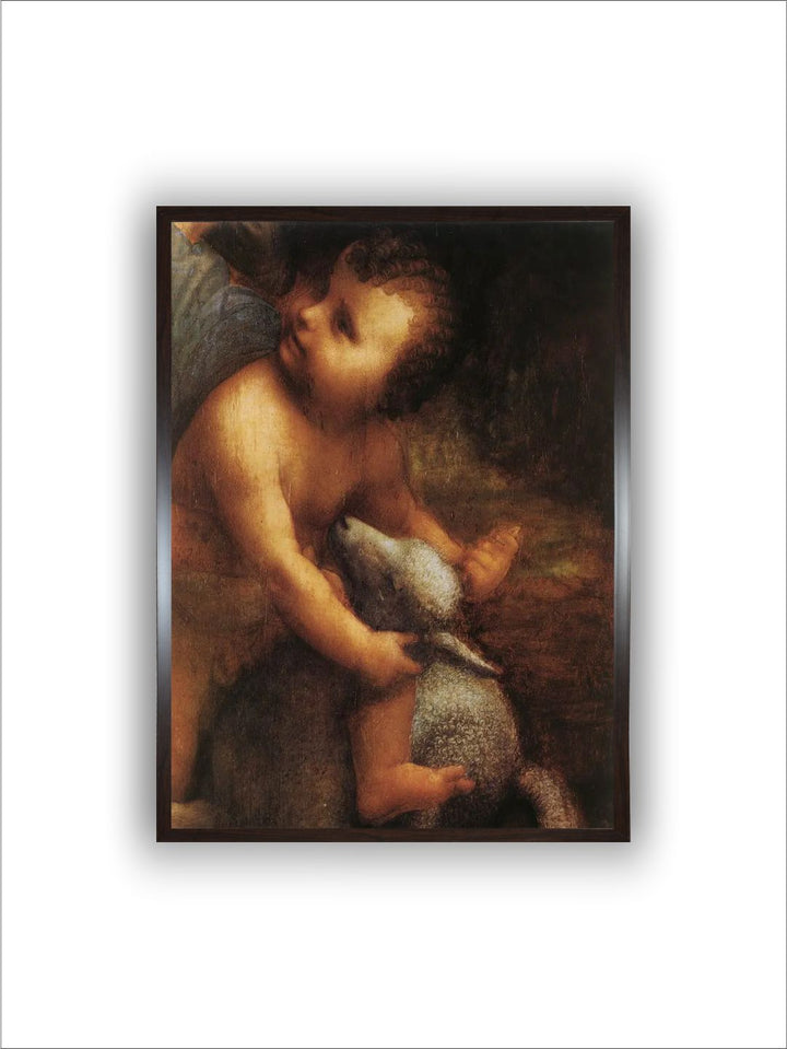 "Brown The Virgin Mary & Christ Child Painting Wall Art''