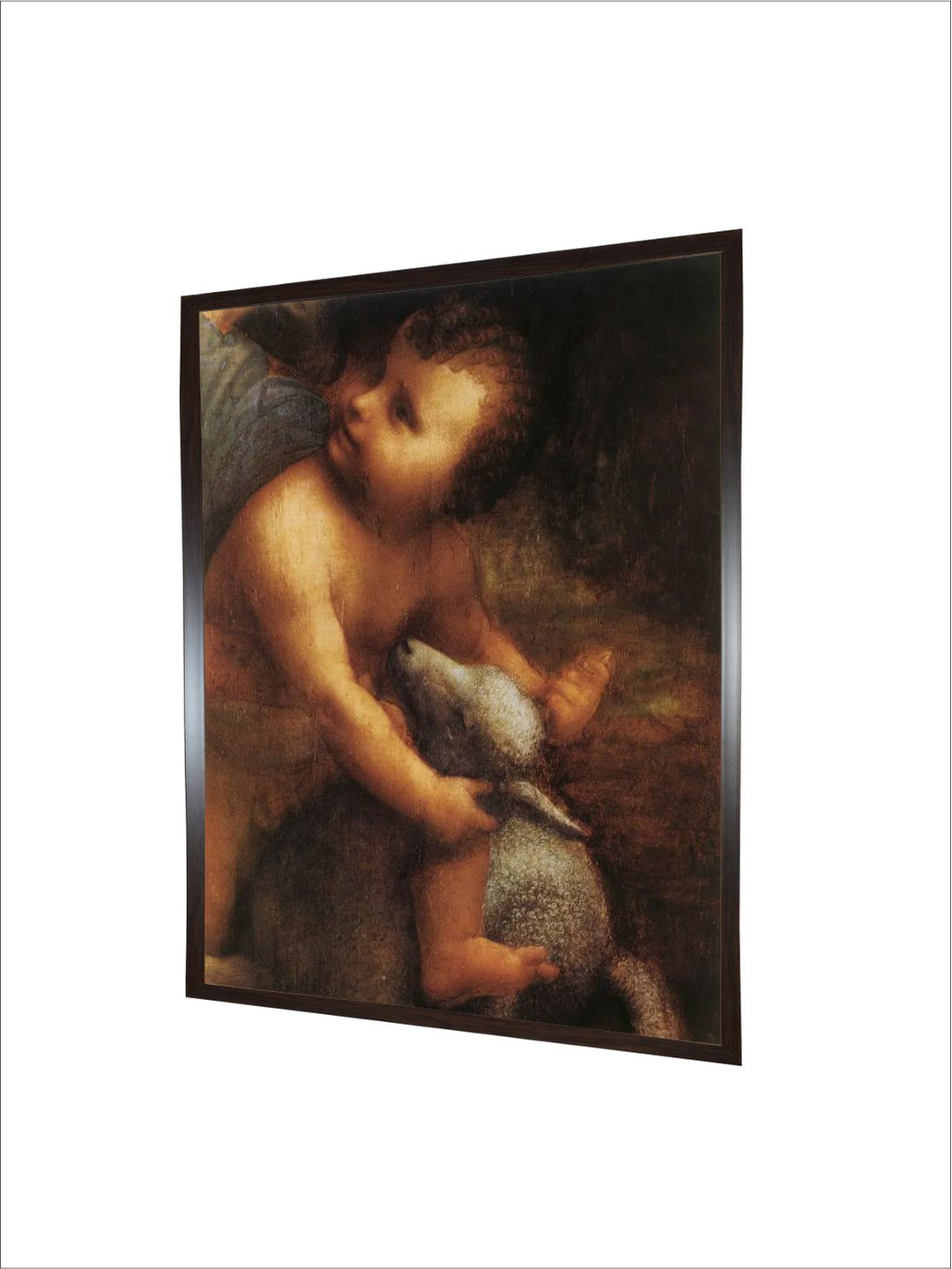 "Brown The Virgin Mary & Christ Child Painting Wall Art''