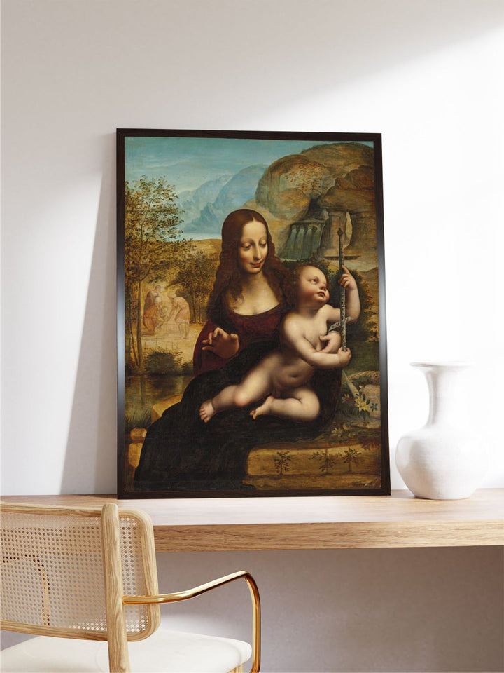 "Brown & Green The Madonna of the YarnWinder Painting Wall Art''
