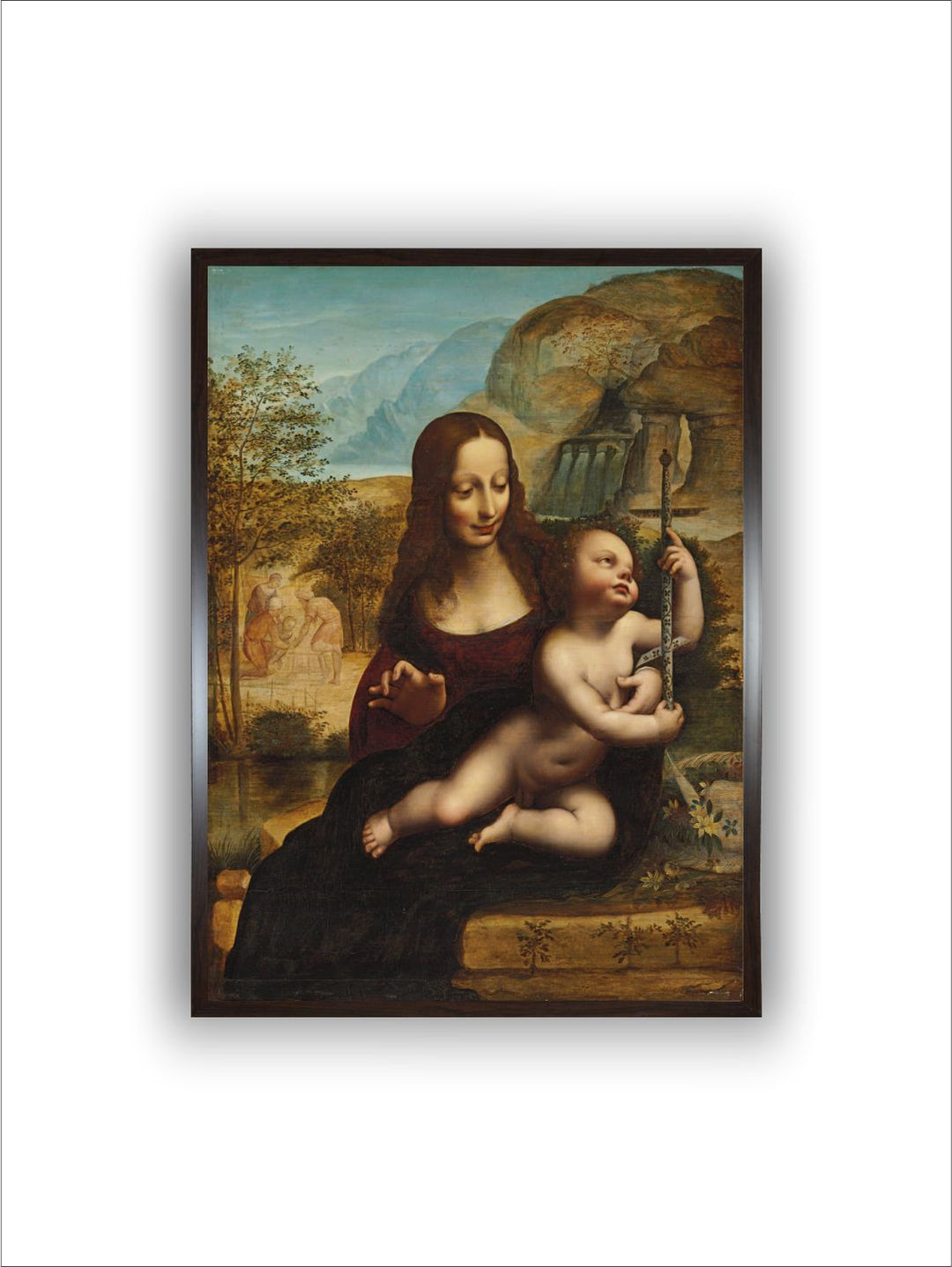 "Brown & Green The Madonna of the YarnWinder Painting Wall Art''