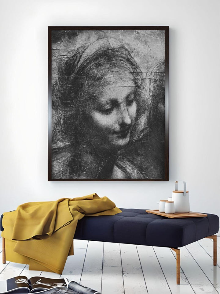 "Black St. Anne And Infant St. John Painting Wall Art''
