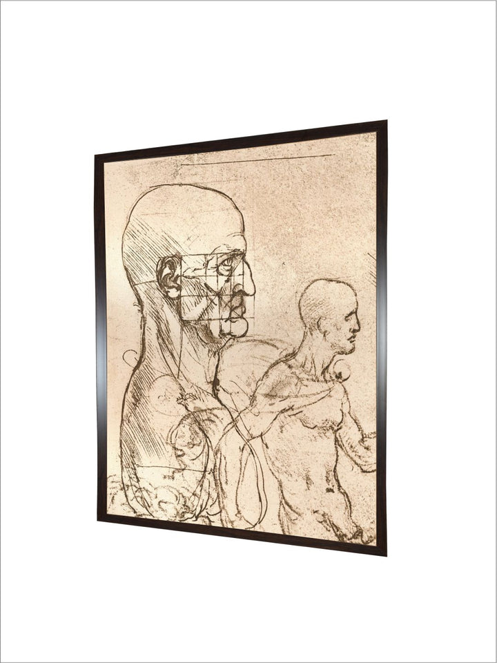 "Beige Human Figure Painting Wall Art''