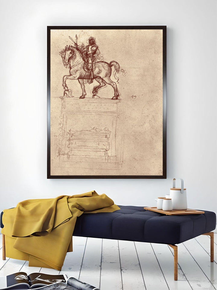 "Brown Trivulzio Monument Painting Wall Art''