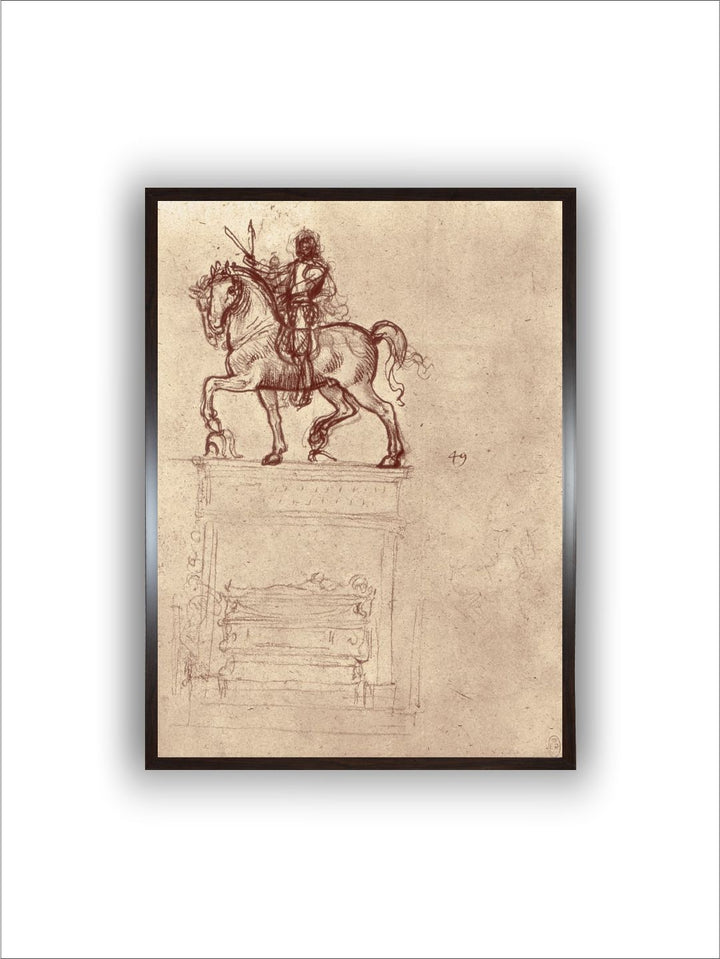 "Brown Trivulzio Monument Painting Wall Art''