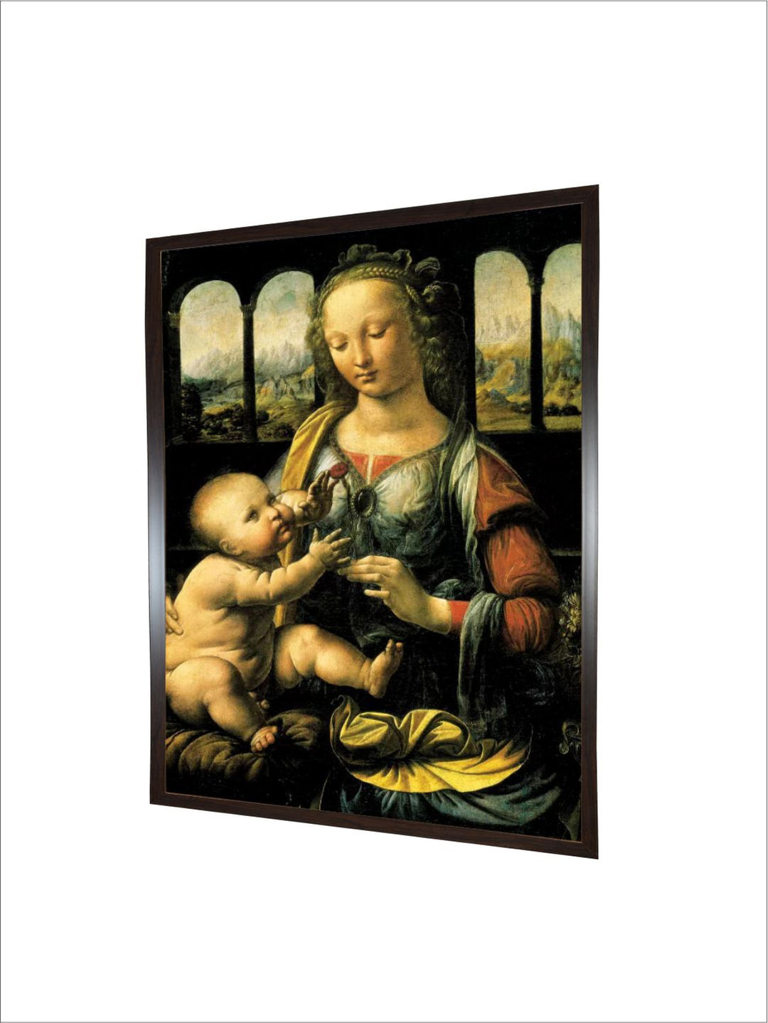 "Black Madonna & Carnation Painting Wall Art''