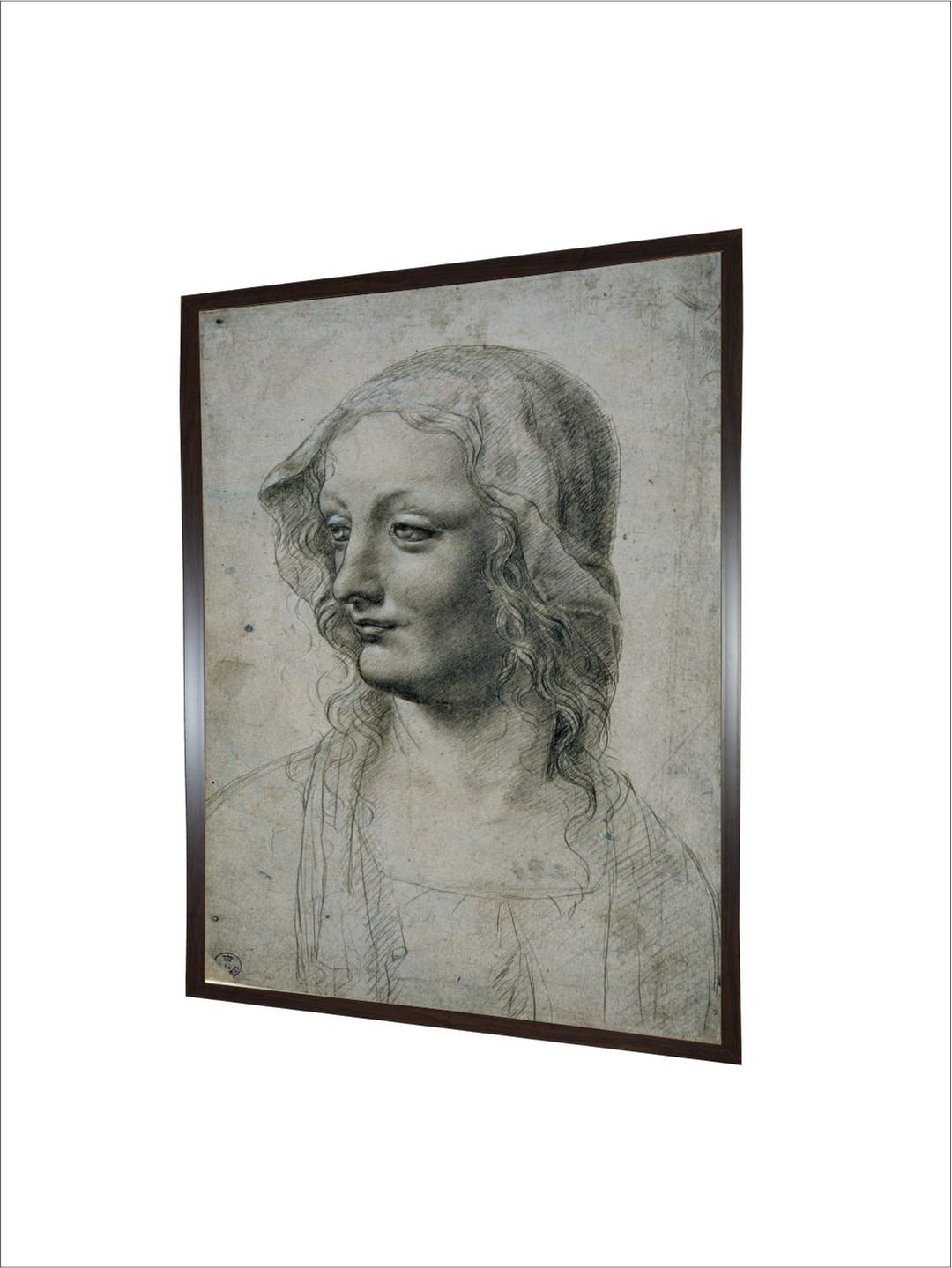 "Grey & Black Maestro Della Pala Sforzesca Canvas Painting Wall Art''