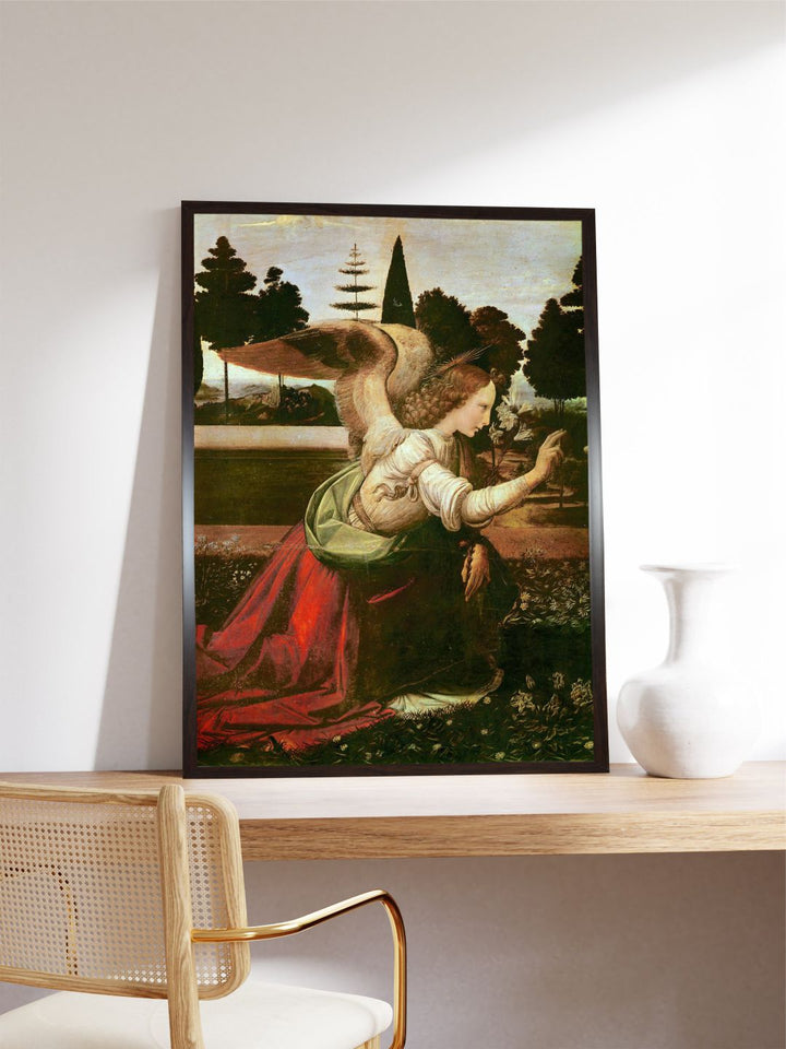"Green & Red The Annunciation Wall Painting''