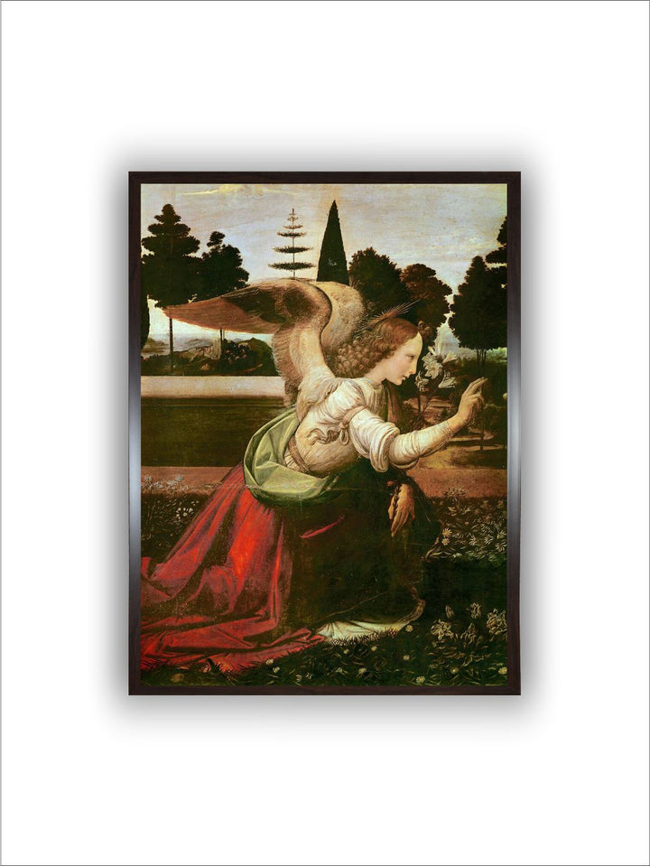 "Green & Red The Annunciation Wall Painting''